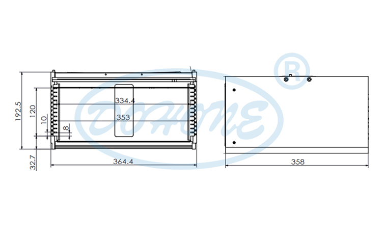 12Inch 13 Slot P12-R0 Wafer Frame Cassette (10mm Slot Pitch)