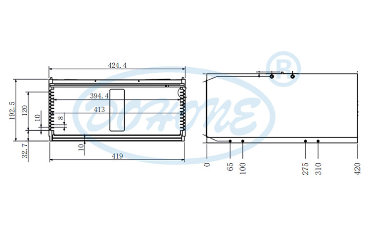12Inch 13 Slot Y12-R0 Wafer Frame Cassette (10mm Slot Pitch)
