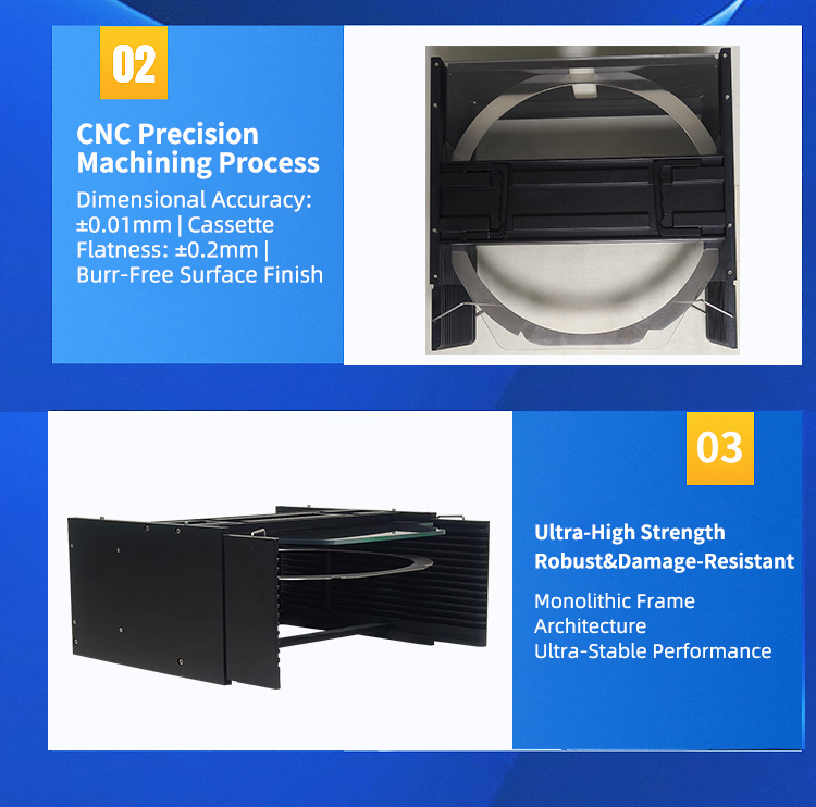 12Inch 13 Slot D12-R5 Wafer Frame Cassette (10mm Slot Pitch)