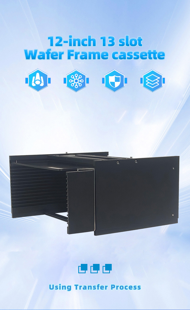 12Inch 13 Slot 24V12-R0 Wafer Frame Cassette (10mm Slot Pitch)