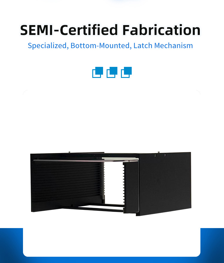 12Inch 15 Slot Q12-R2 Wafer Frame Cassette (8.6mm Slot Pitch)