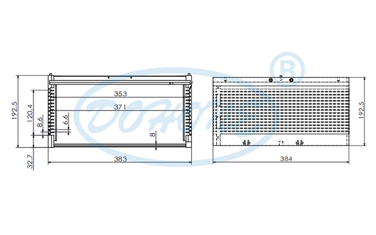 12Inch 15 Slot Q12-R2 Wafer Frame Cassette (8.6mm Slot Pitch)