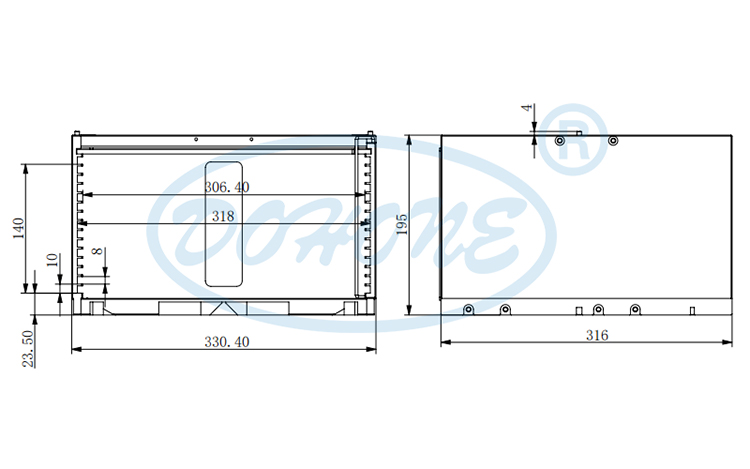 12 Inch 15 Slot A16-R0 Wafer Frame Cassette (10 mm Slot Pitch)