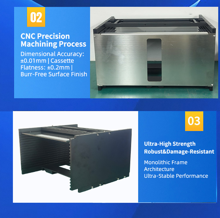 12 Inch 15 Slot A16-R0 Wafer Frame Cassette (10 mm Slot Pitch)