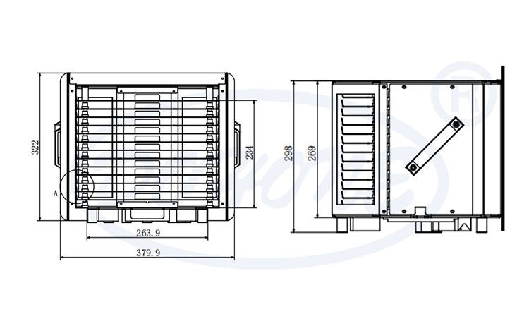 12 inch 13 slot G12-R1 Slotted DSC Cassette (18mm Slot Pitch)