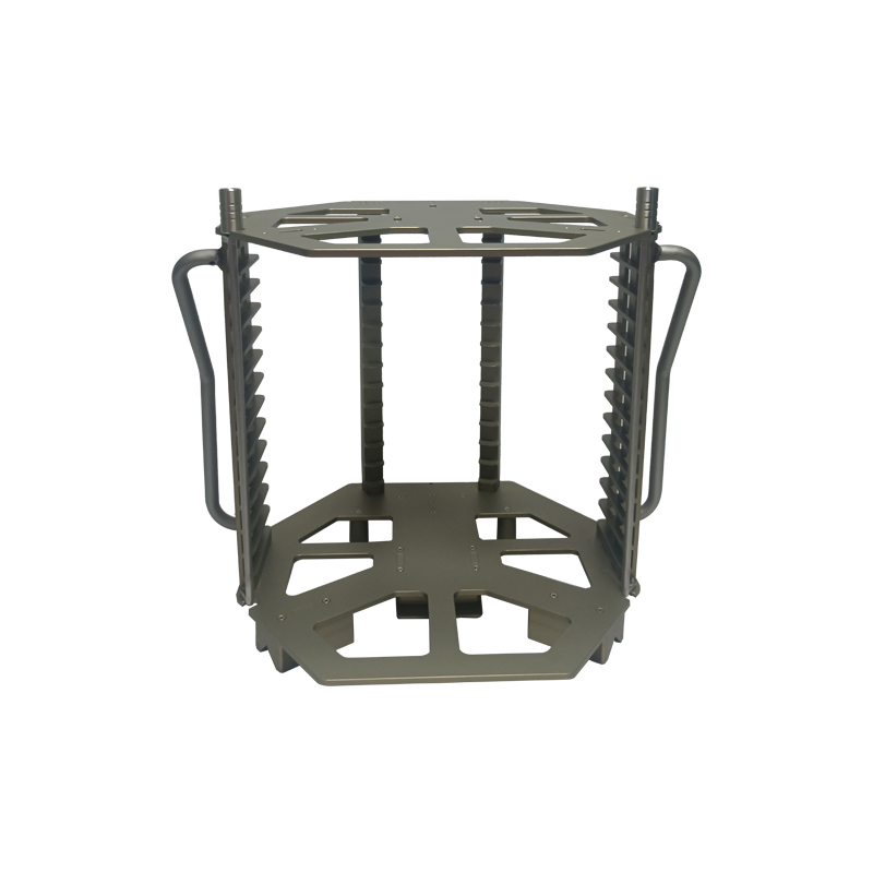 12 Inch 13 Slot E12-R3 Metal Wafer Cassette (20 mm Slot Pitch)