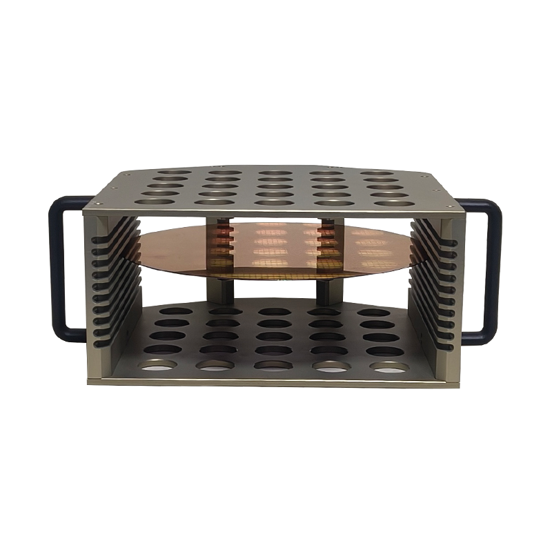 12 Inch 25 Slot I12-R0 Metal Wafer Cassette (10 mm Slot Pitch)