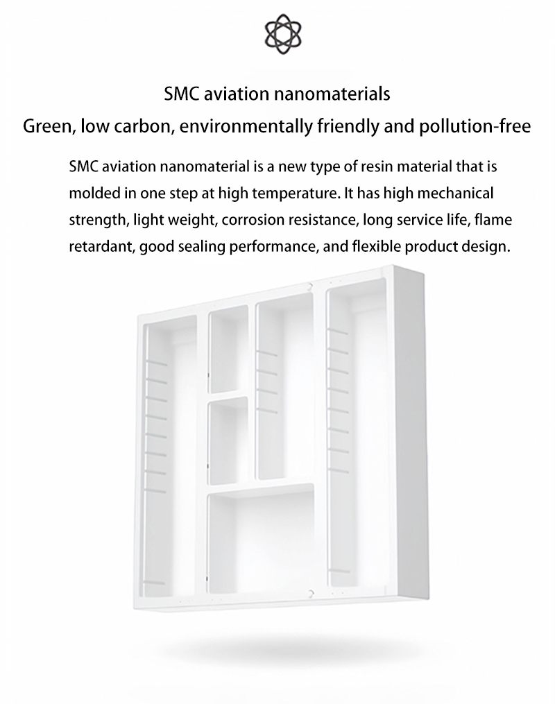 Adjustable Light Ample Storage Grille Bathroom Cabinet with Smart LED Mirror