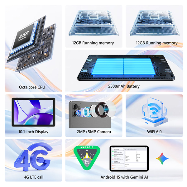 G-Tab T7 Pro 7-Inch Kids Tablet with Protective Case