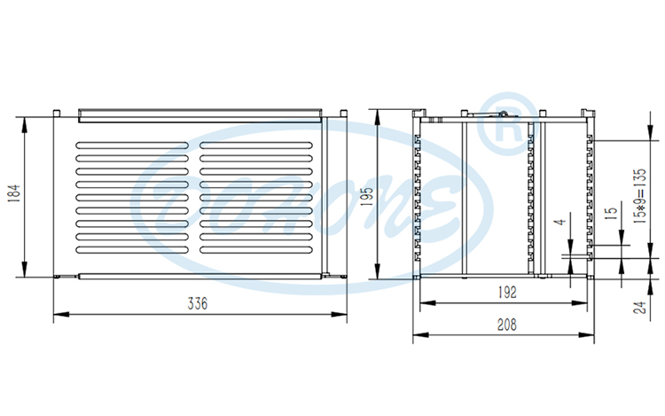 10 Slot Lead Frame Magazine with 192mm Inner Width