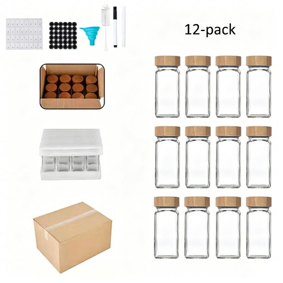 Bamboo vs. Acacia Wood Lids Which Glass Spice Jar Is Right for Your Brand