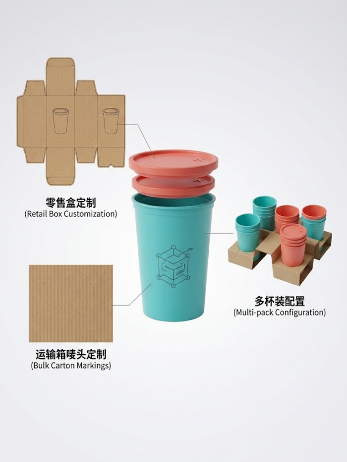 12oz Custom Plastic Cup with Lid