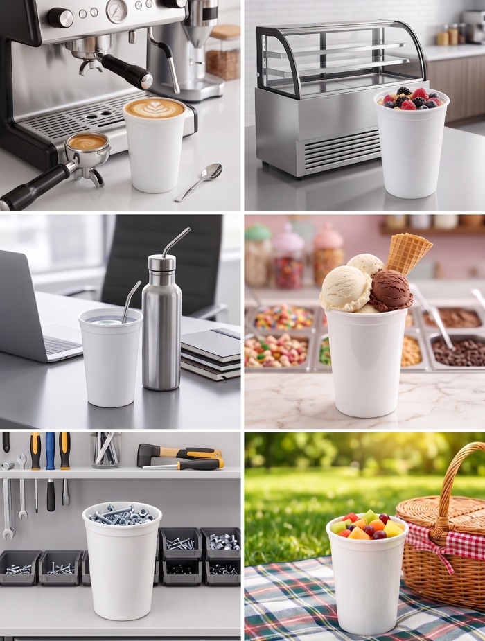 Multi-Use Plastic Cups