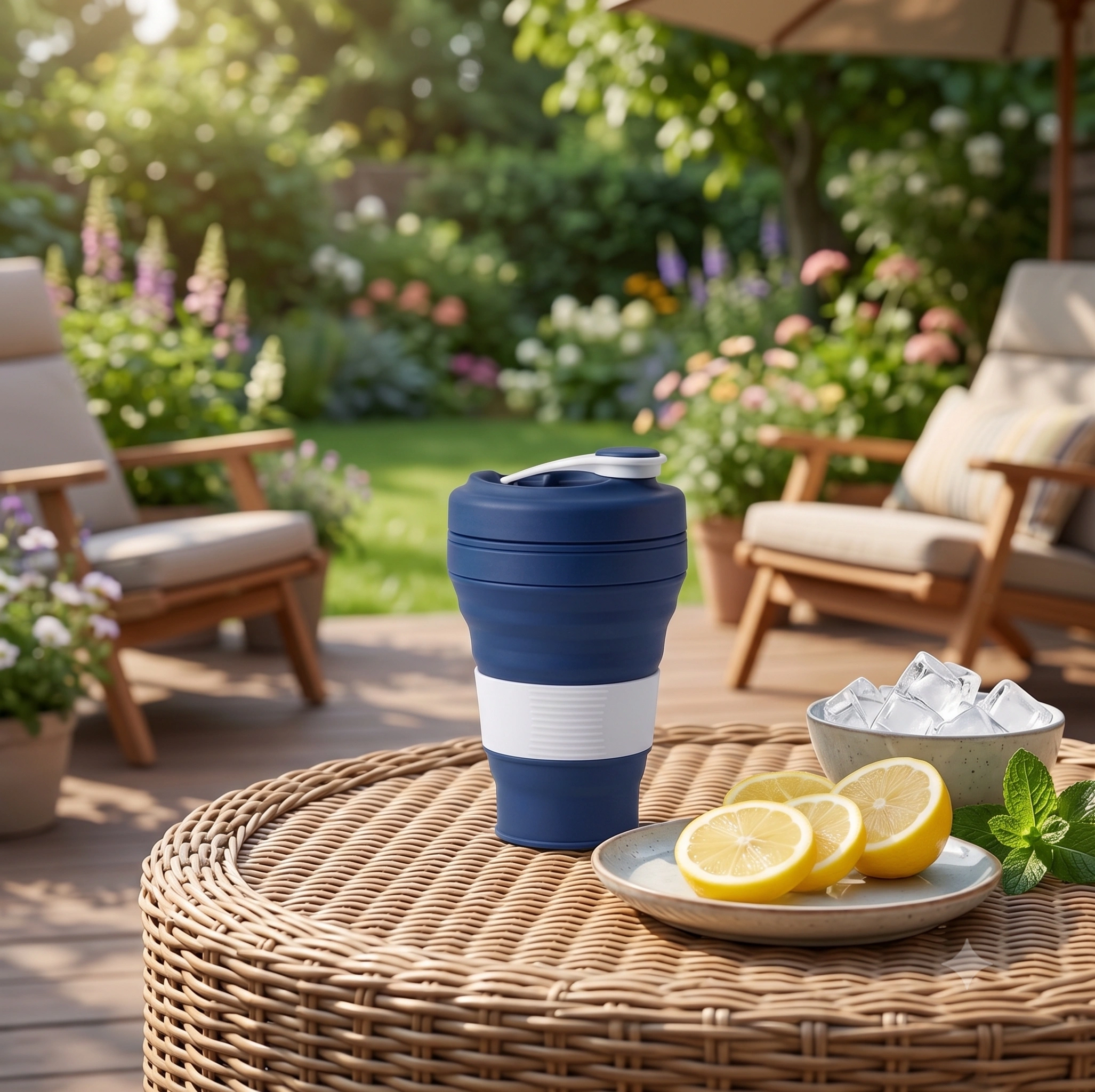 Collapsible Travel Cup with Lid