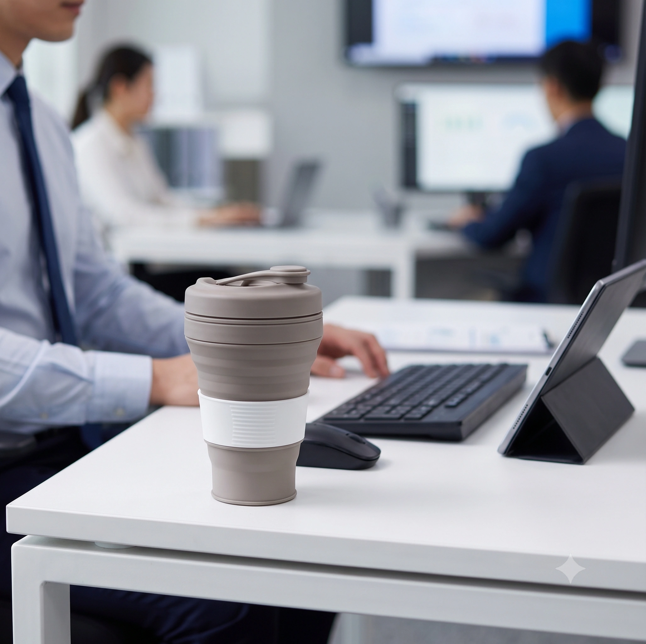 Collapsible Travel Cup with Lid