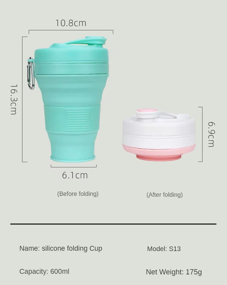 Collapsible Travel Cup with Lid
