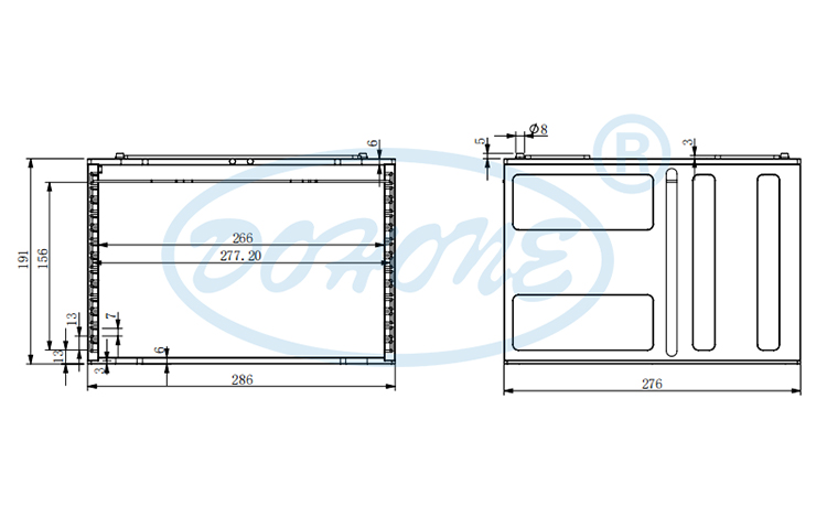 8 inch 13 Slot A78 Wafer Frame Cassette (13mm Slot Pitch)