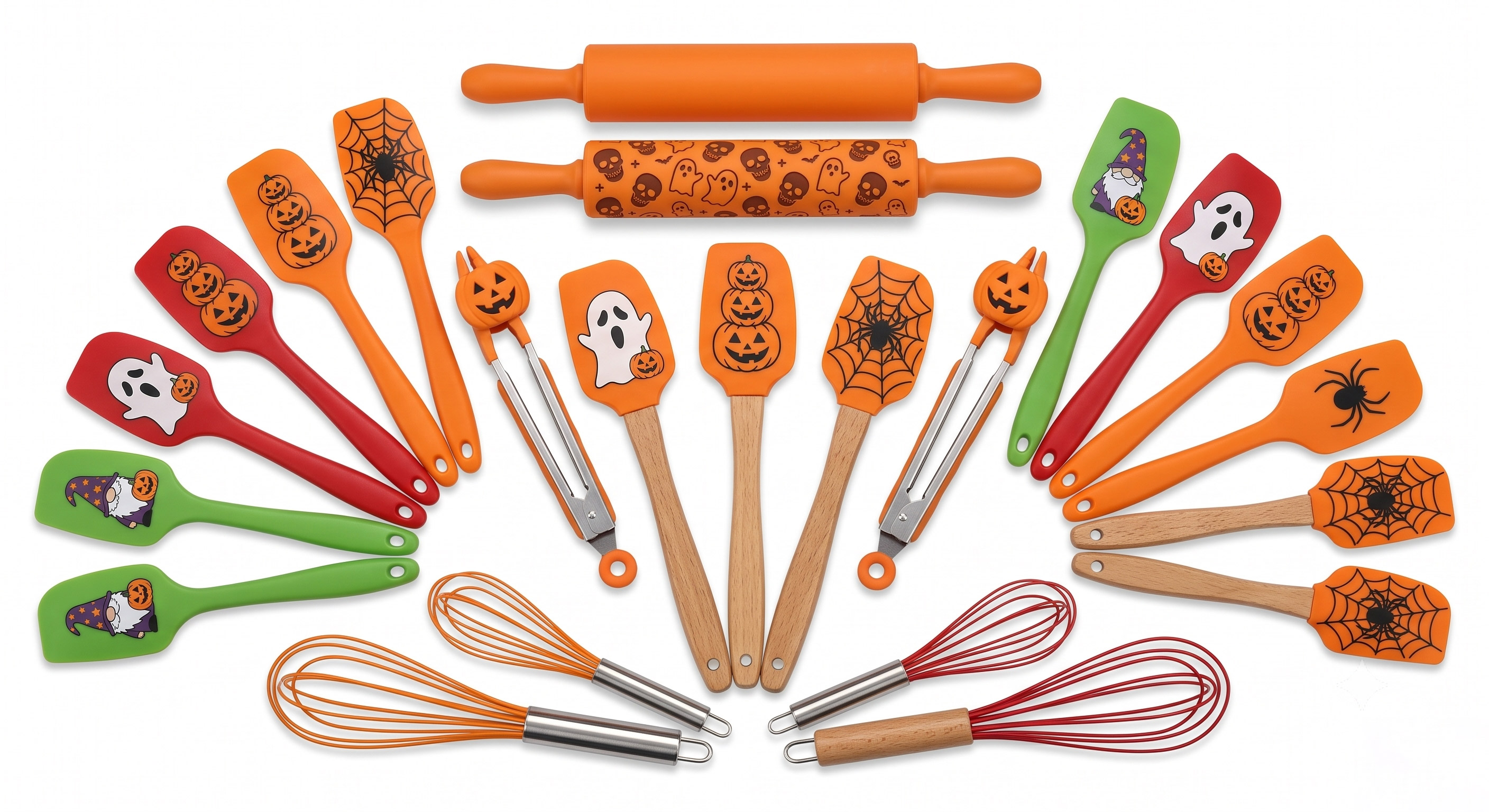 Halloween Silicone Baking Utensil Sets