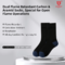 Carbon & Aramid Fire Resistant Socks, High Temperature Burn-Proof Safety Socks for Welding Metallurgy Forging Industry