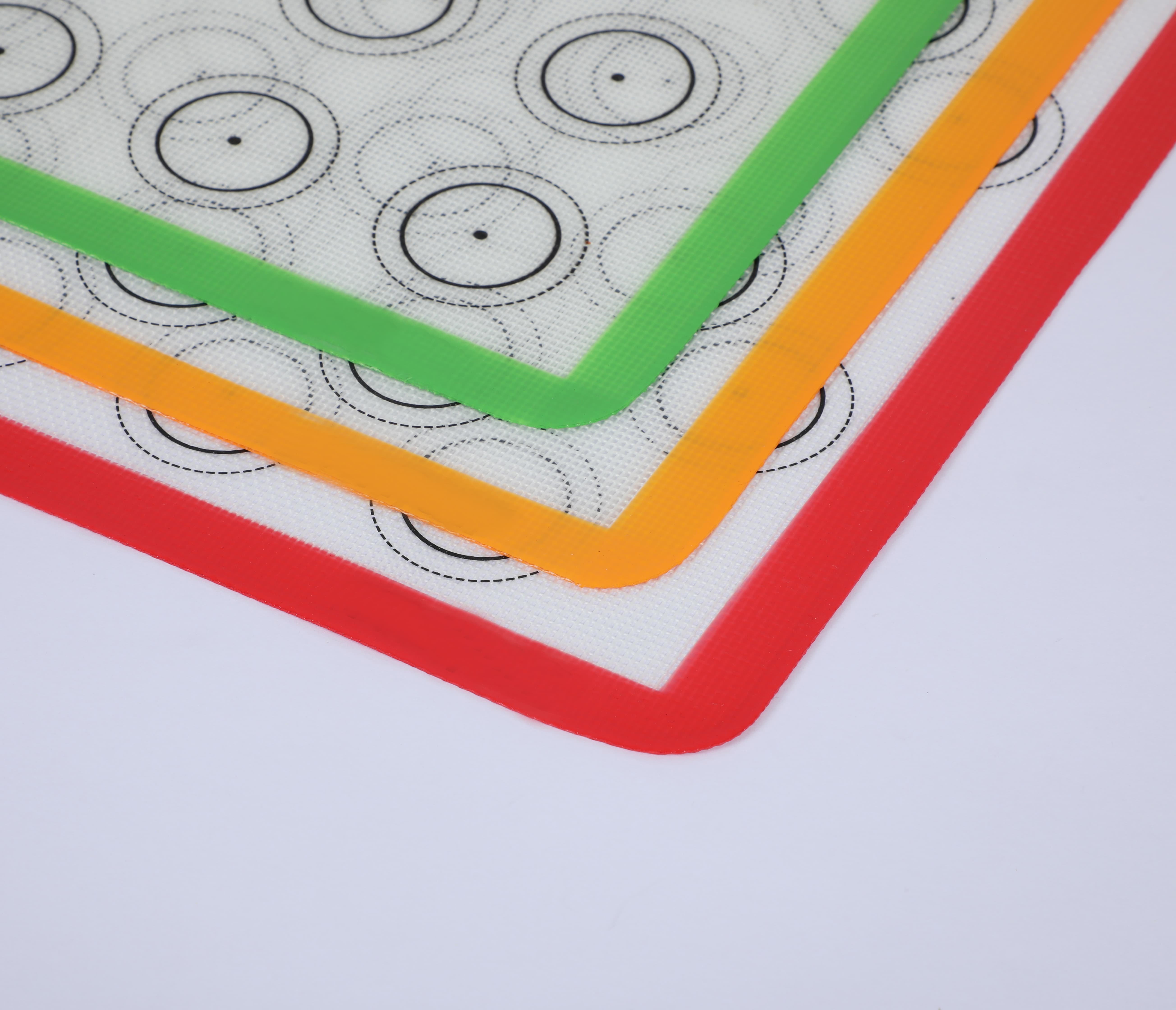 Multi-Color Precision Guide Silicone Baking Mats