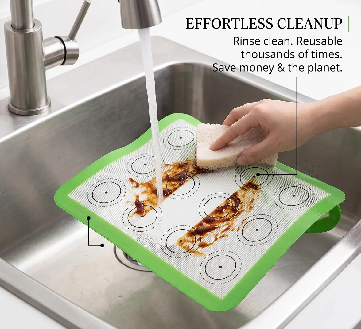 Multi-Color Precision Guide Silicone Baking Mats