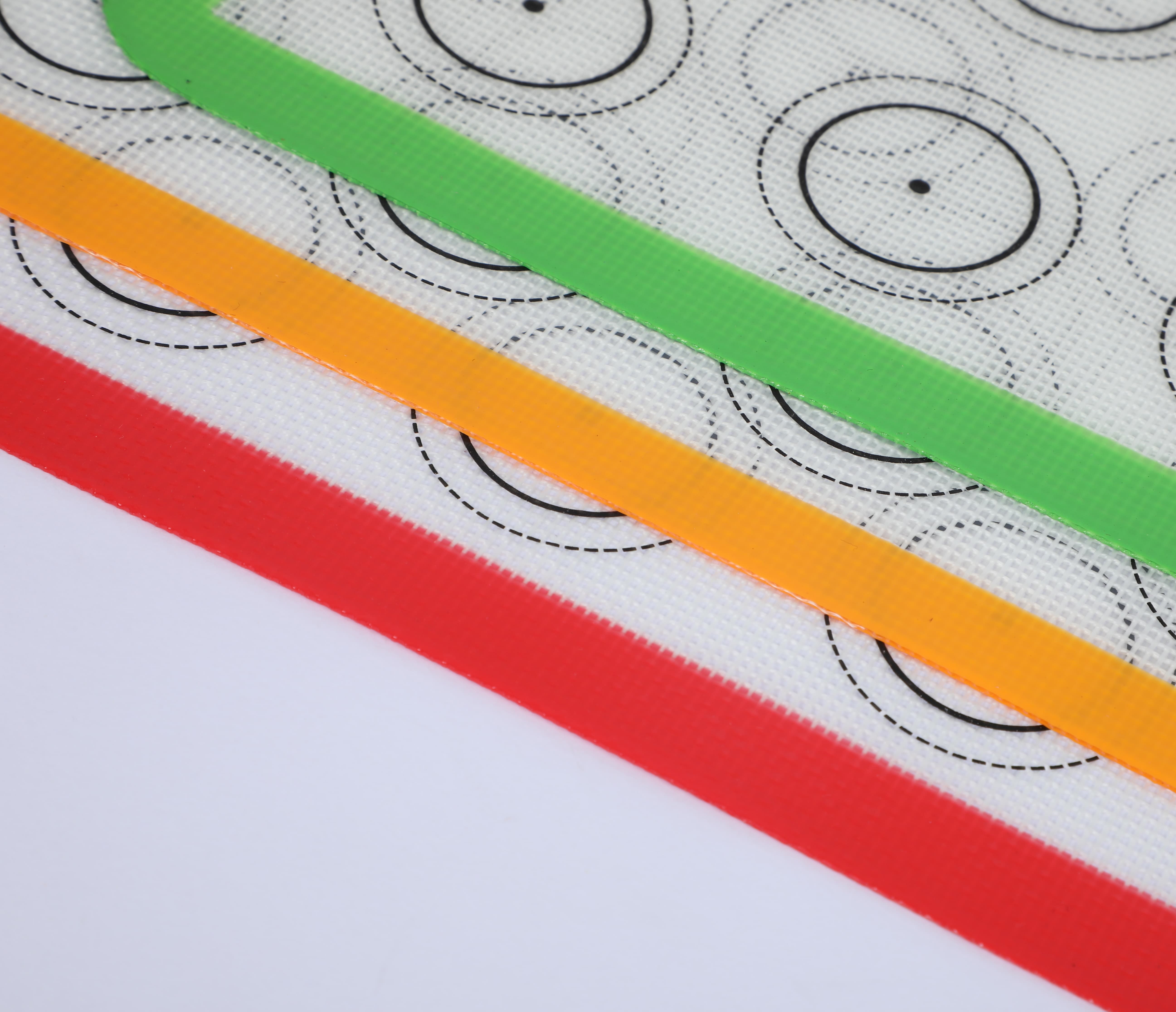 Multi-Color Precision Guide Silicone Baking Mats