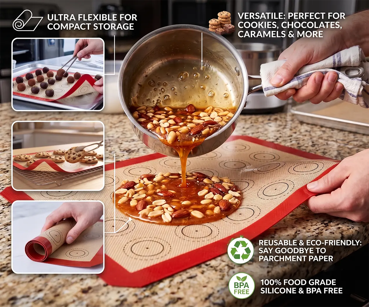 Premium Precision Silicone Baking Mats