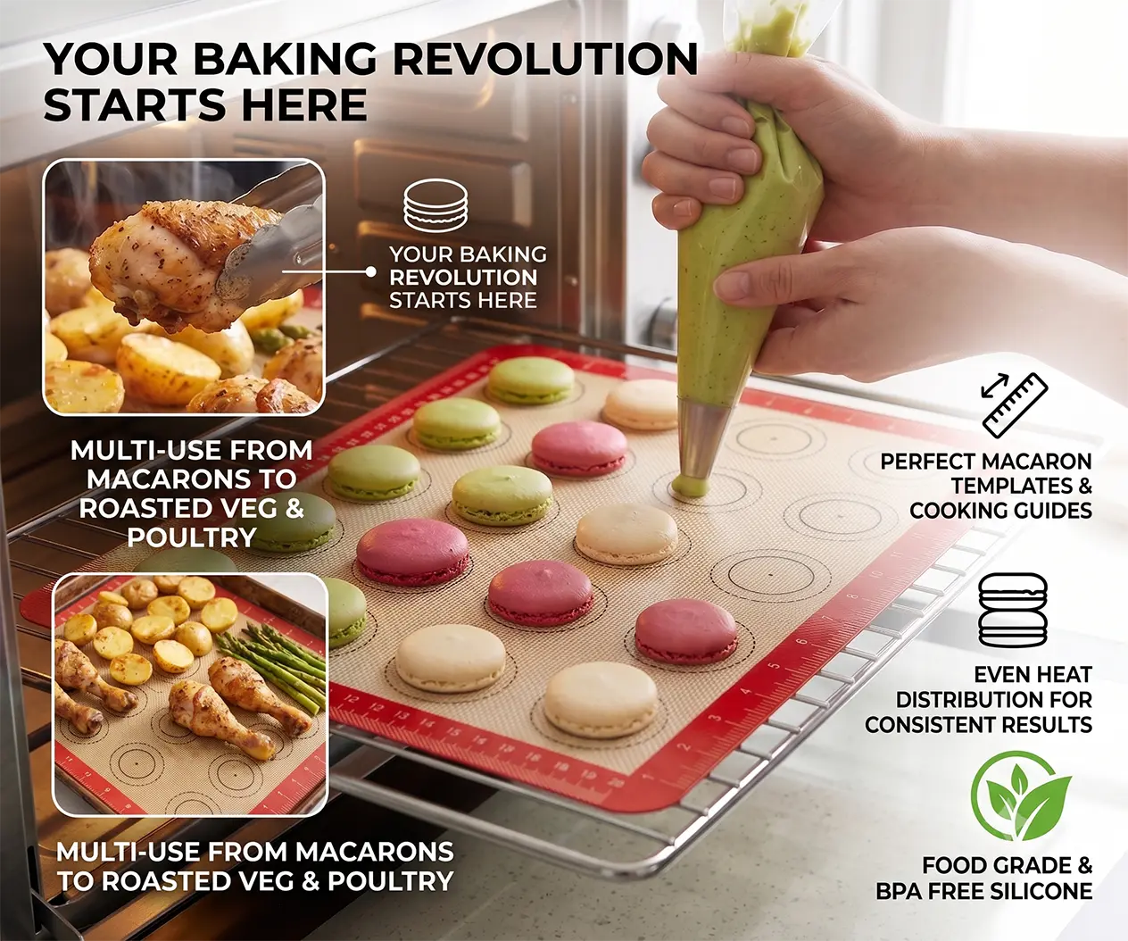 Premium Precision Silicone Baking Mats
