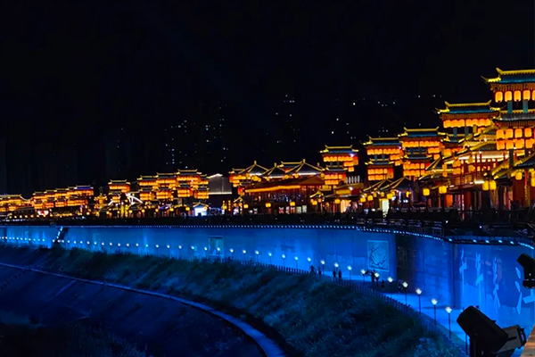 JSL爵士龙助力四川广安某文旅,打造全天候户外文旅扩声系统
