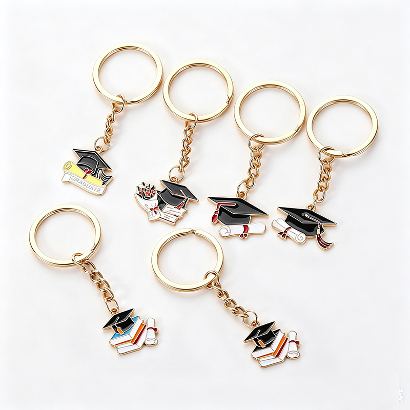 Commemorative Metal Graduation Keychain