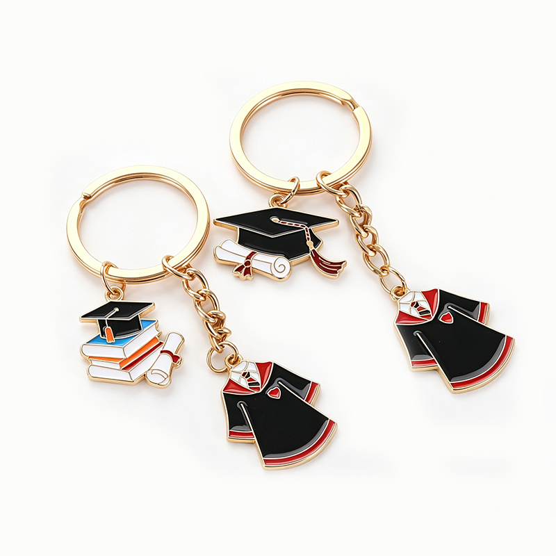 Commemorative Metal Graduation Keychain