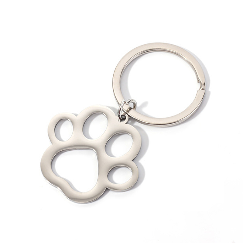 Custom Logo Hollow Out Cutting Shape Metal Key Chain
