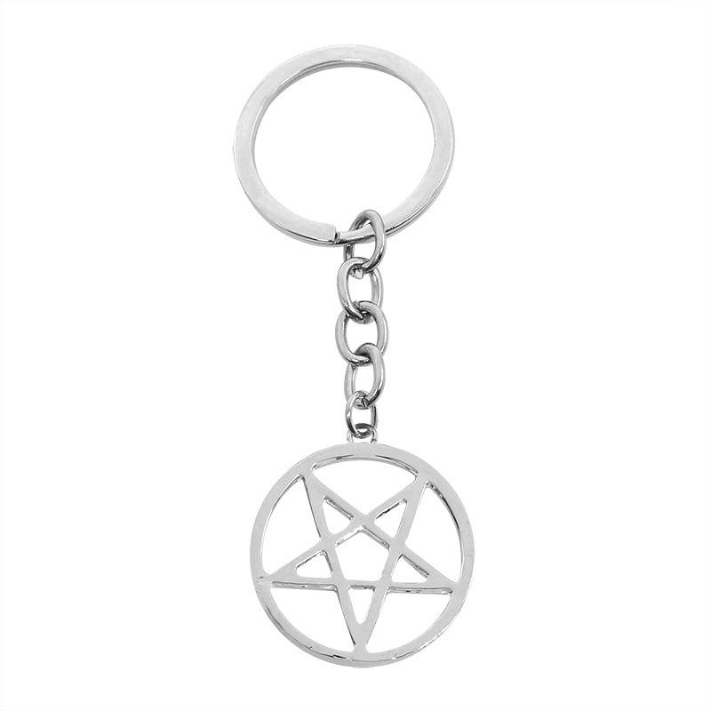 Custom Logo Hollow Out Cutting Shape Metal Key Chain
