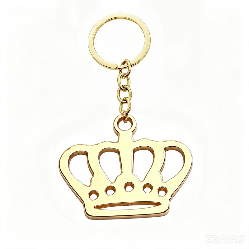 Custom Logo Hollow Out Cutting Shape Metal Key Chain