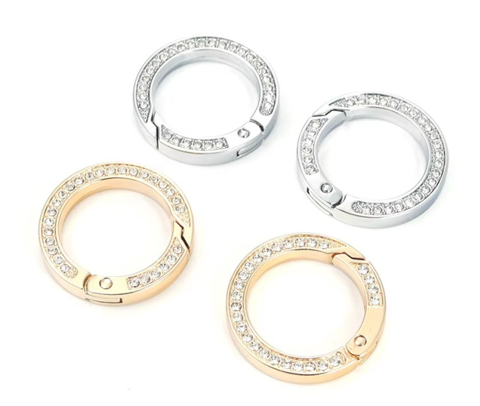 Diamond Zinc Alloy Spring Ring