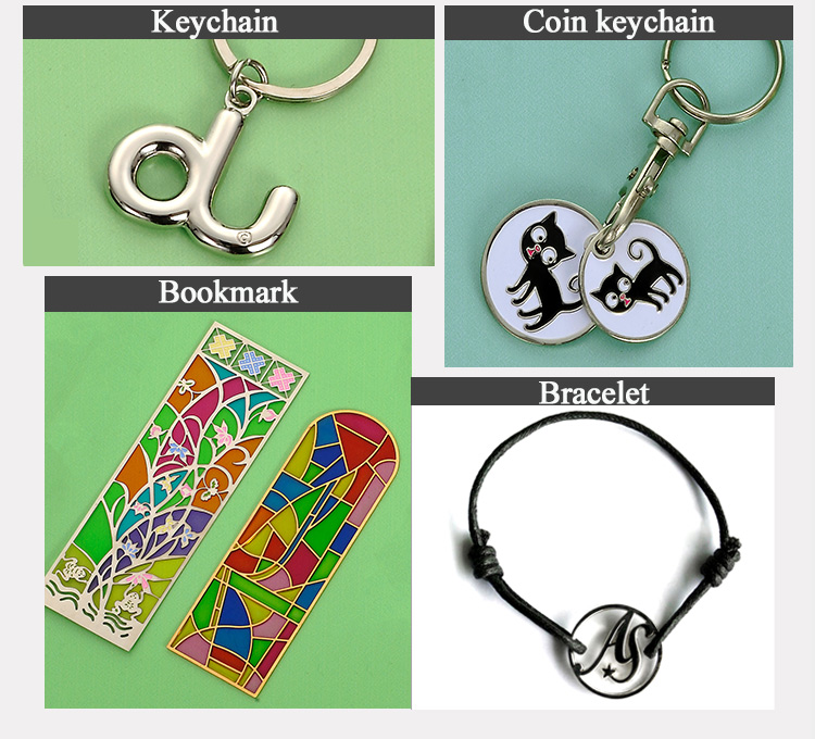 Fashion Design Metal Card Pu Leather Keychain
