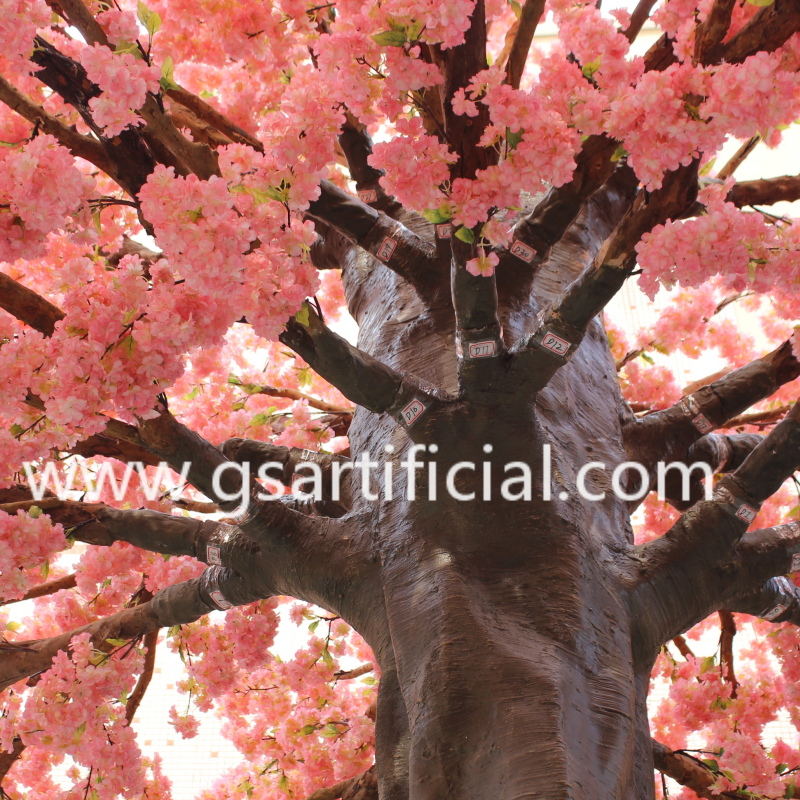 6.5m High Fiberglass Trunk Artificial Sakura Tree for Decoration