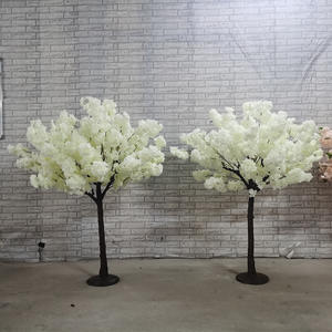 горещо продавани 5 фута бели пластмасови черешови цветя розови централни елементи за сватбена маса