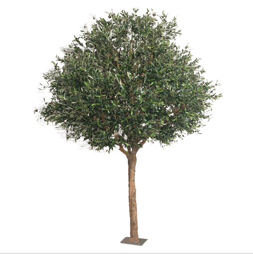  Artificial olive tree natural wood trunk olive tree