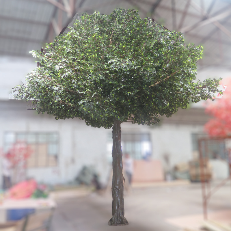  Nyt designprodukt Fabrikssalg direkte kunstigt stort ficustræ Falsk banyantræ 
