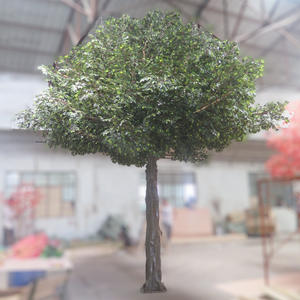 Нов дизайнерски продукт Фабрична директна продажба Изкуствено голямо дърво Ficus Fake Banyan Tree
