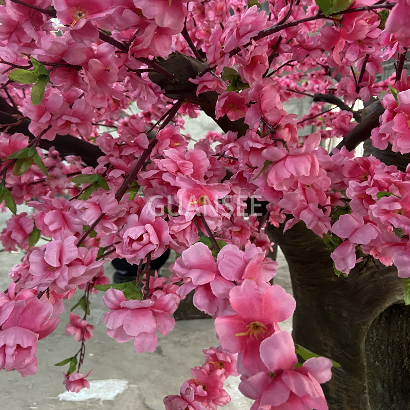 4m High Pink Big Plant Home and Garden Decoration Artificial Peach Blossom Flower Tree