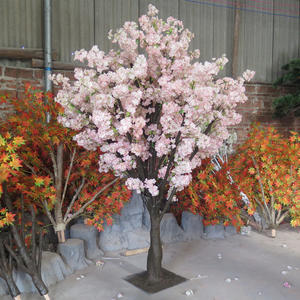 Wedding decoration Artificial sakura tree cherry blossom tree fiberglass silk material