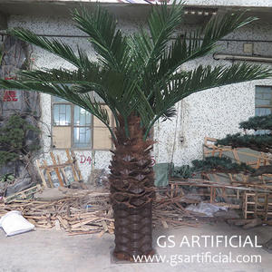 Qapalı açıq saxta ağac üçün Süni Palma Ağacı yüksək keyfiyyətli fiberglas 3m xurma ağacı