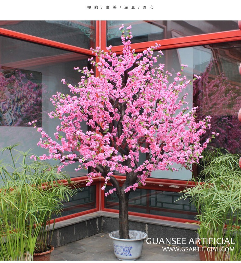 decoració interior i exterior de préssec arbre distintiu d'alta qualitat per a la decoració de venda calenta
