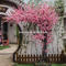 Customized size Artificial peach blossom tree fake tree wedding decor