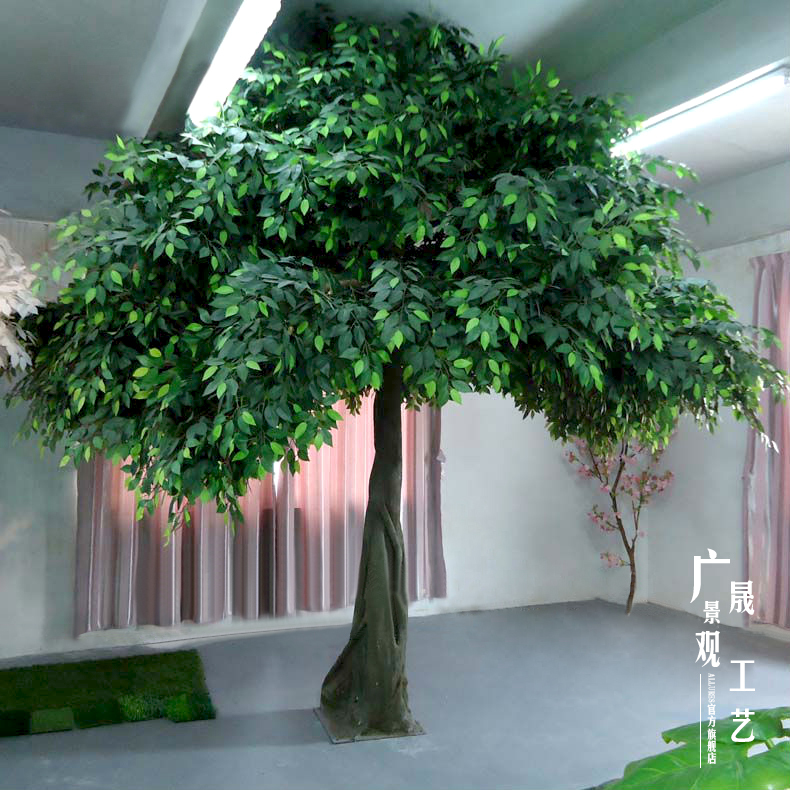 Künstlicher Baumstamm, künstlicher großer Ficusbaum, Innen- und Außendekoration