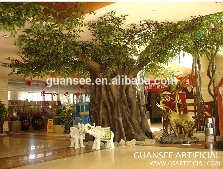 Indoor/outdoor decorative big artificial ficus tree banyan tree for home and hotel decor