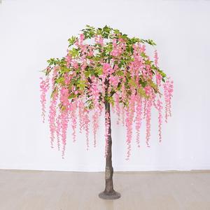 7ft Artificial wisteria tree decor mokhabiso oa mokete oa mokete oa setsi