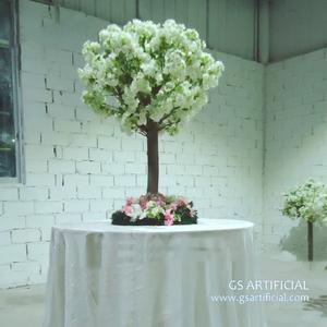 3 фути маленьке штучне біле вишневе дерево для центральної частини весільного столу